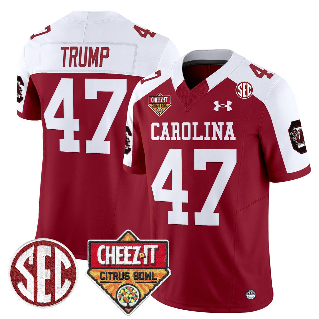 Men's South Carolina Gamecocks 1980 Throwback Cheez-It Citrus Bowl Patch Vapor Limited Jersey - All Stitched - image 31