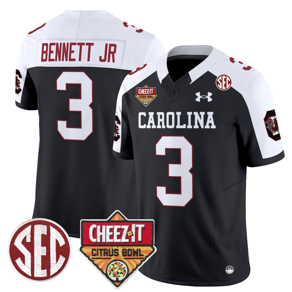 Men's South Carolina Gamecocks 1980 Throwback Cheez-It Citrus Bowl Patch Vapor Limited Jersey - All Stitched - image 36