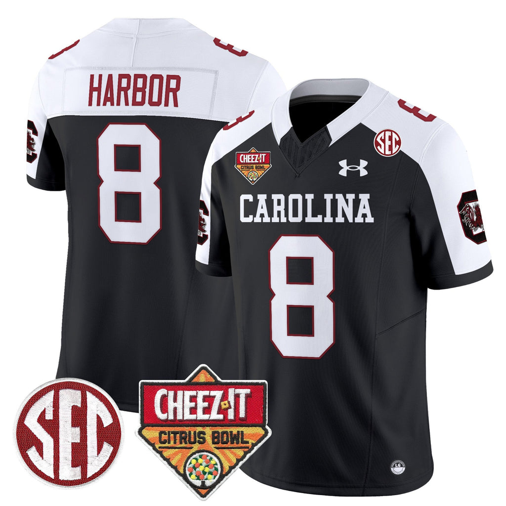 Men's South Carolina Gamecocks 1980 Throwback Cheez-It Citrus Bowl Patch Vapor Limited Jersey - All Stitched - image 37
