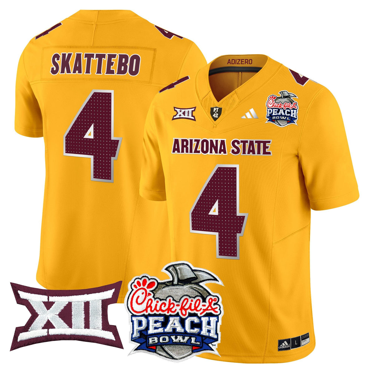Men's Arizona State Sun Devils 2025 Peach Bowl Vapor Limited Jersey - All Stitched - image 58