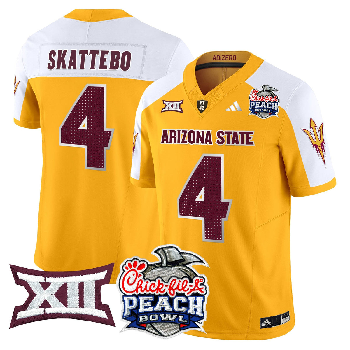 Men's Arizona State Sun Devils 2025 Peach Bowl Vapor Limited Jersey - All Stitched - image 10