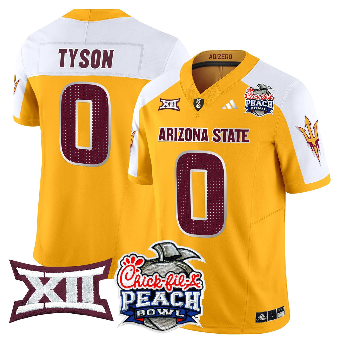 Men's Arizona State Sun Devils 2025 Peach Bowl Vapor Limited Jersey - All Stitched - image 11