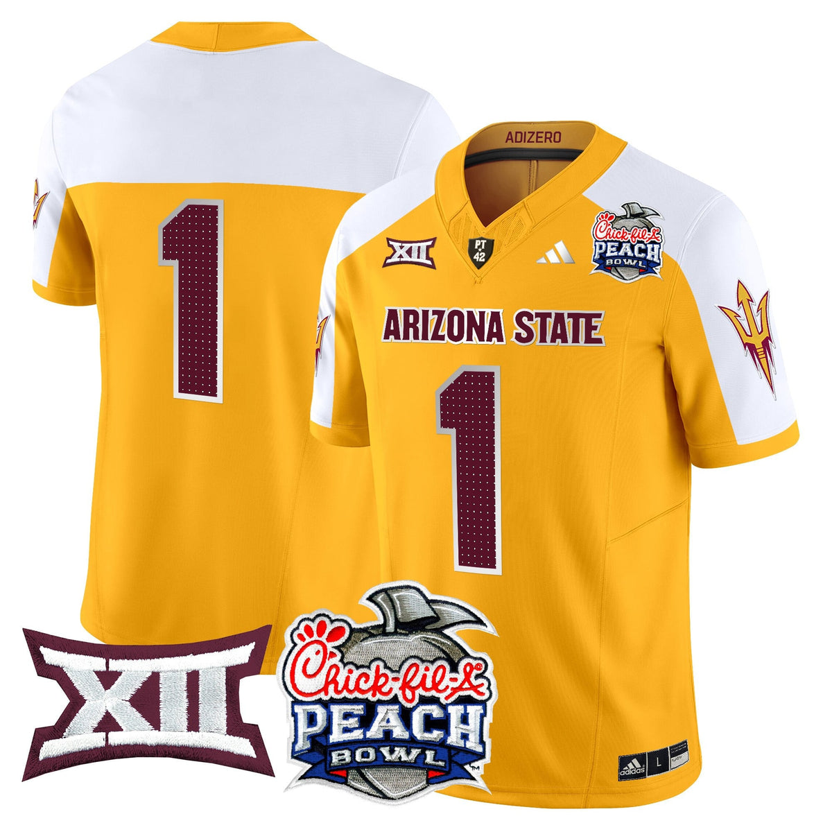 Men's Arizona State Sun Devils 2025 Peach Bowl Vapor Limited Jersey - All Stitched - image 16