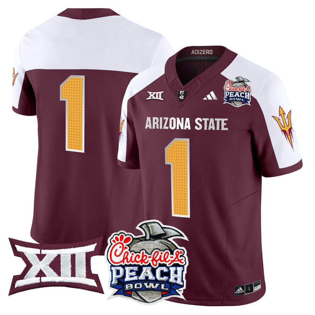 Men's Arizona State Sun Devils 2025 Peach Bowl Vapor Limited Jersey - All Stitched - image 80