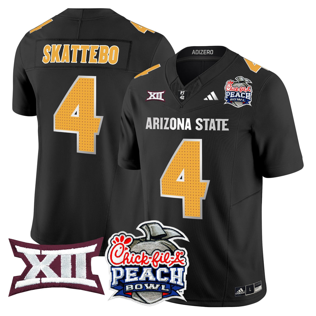 Men's Arizona State Sun Devils 2025 Peach Bowl Vapor Limited Jersey - All Stitched - image 90