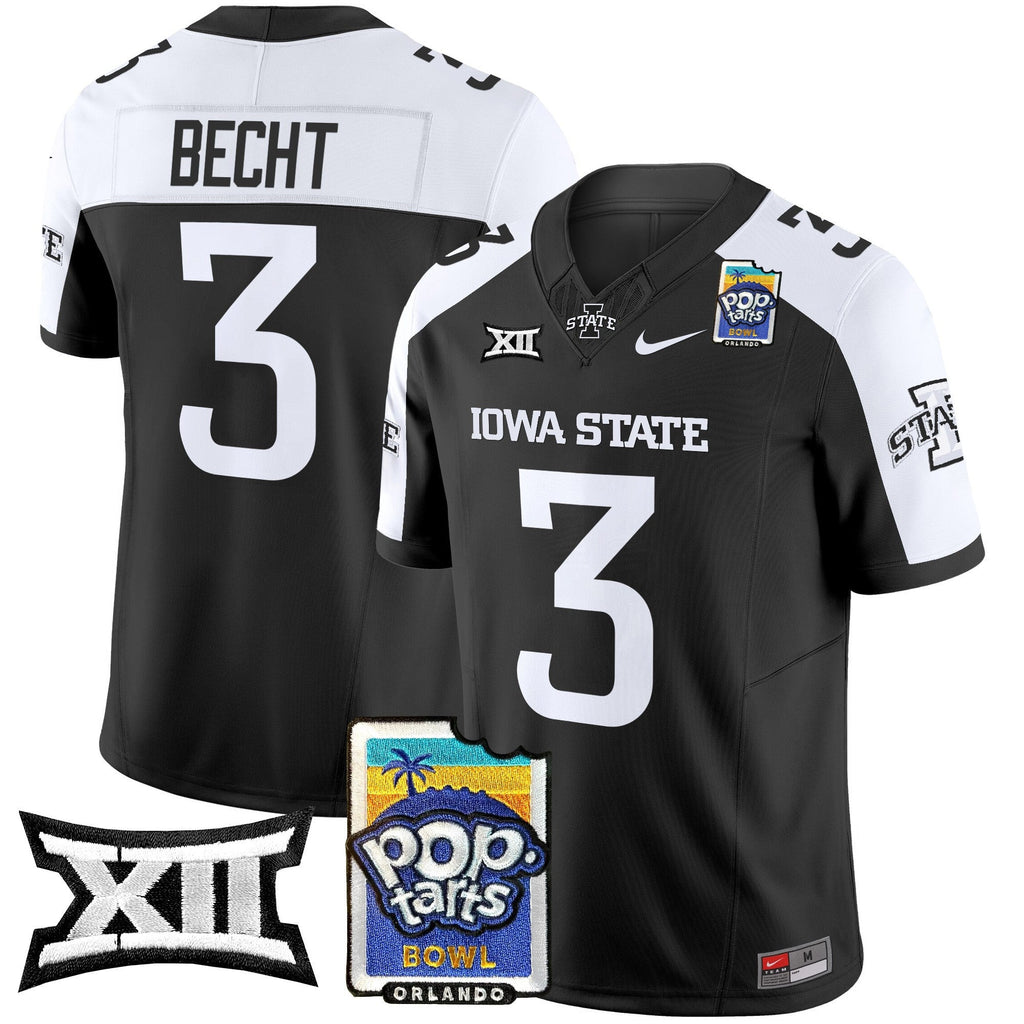 Men's Iowa State Cyclones 2025 PopTarts Bowl Patch Vapor Limited Jersey - All Stitched - image 9