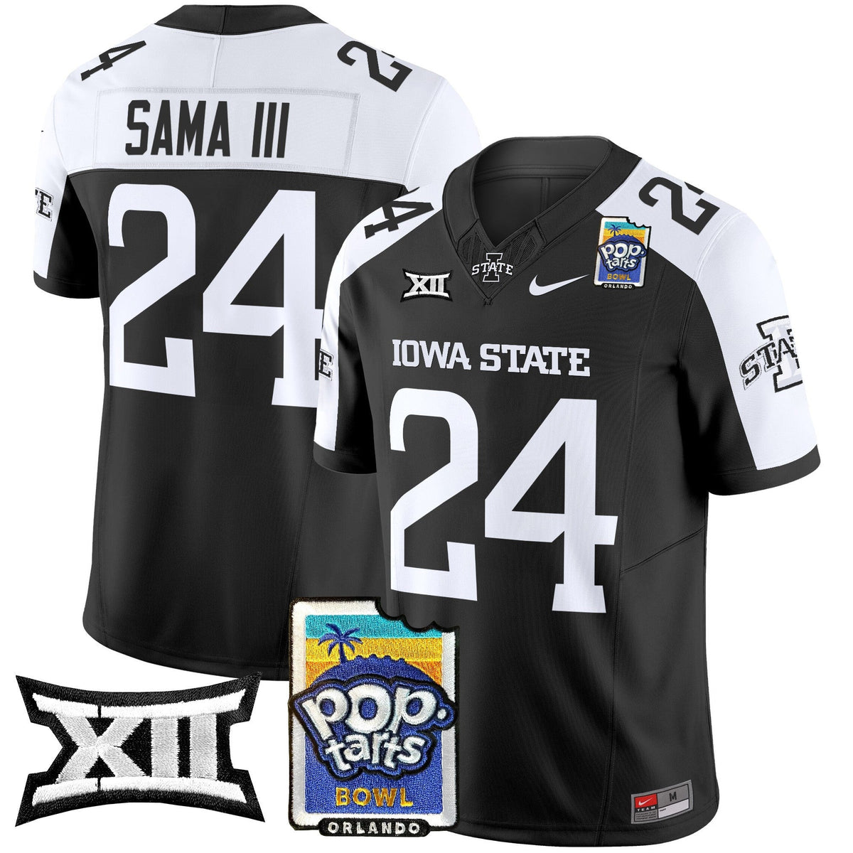 Men's Iowa State Cyclones 2025 PopTarts Bowl Patch Vapor Limited Jersey - All Stitched - image 10