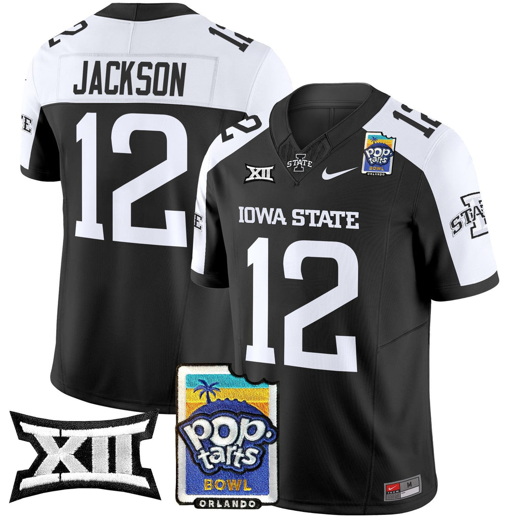 Men's Iowa State Cyclones 2025 PopTarts Bowl Patch Vapor Limited Jersey - All Stitched - image 12