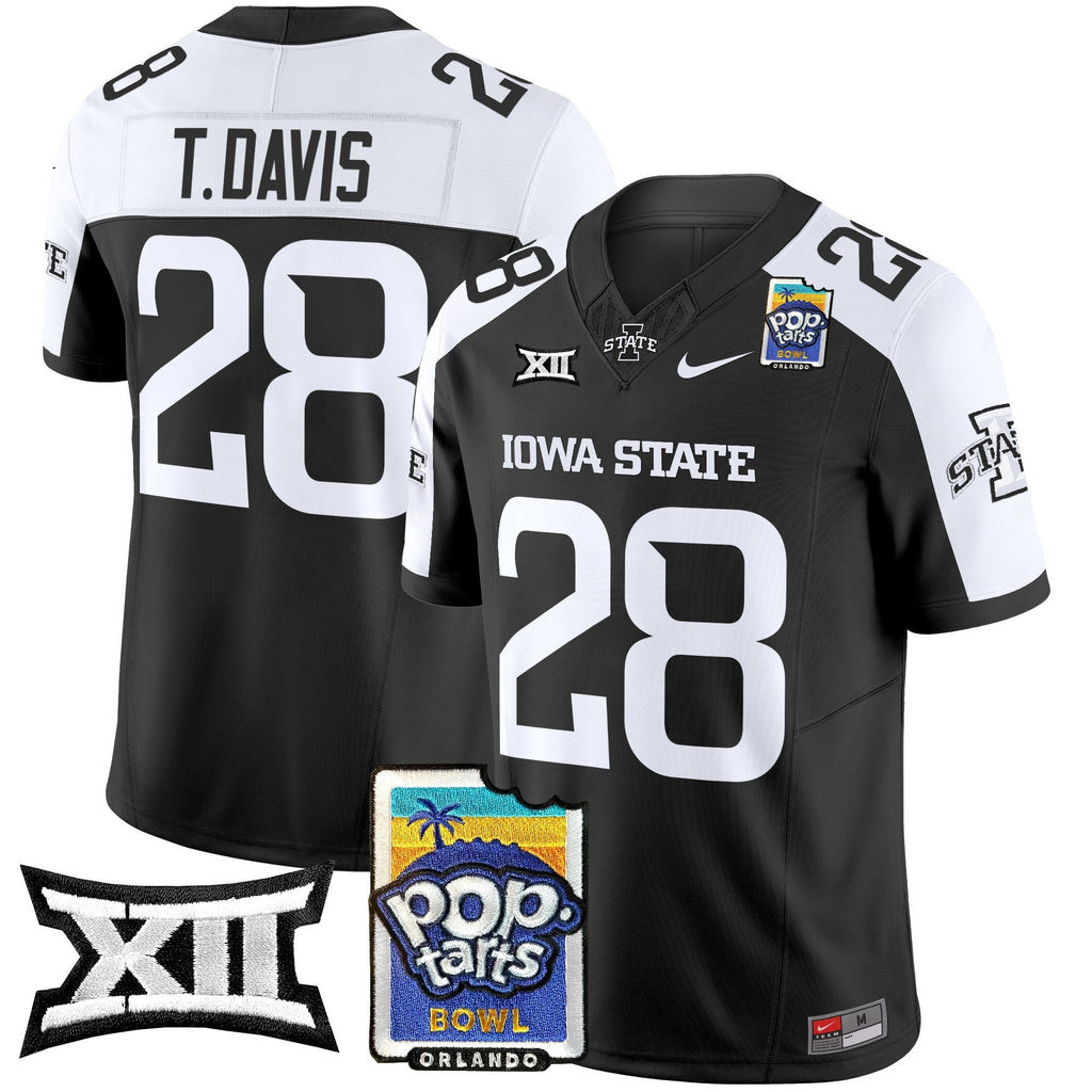 Men's Iowa State Cyclones 2025 PopTarts Bowl Patch Vapor Limited Jersey - All Stitched - image 14
