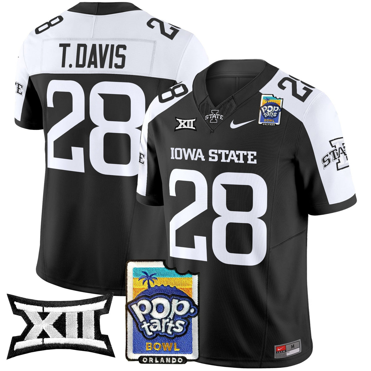 Men's Iowa State Cyclones 2025 PopTarts Bowl Patch Vapor Limited Jersey - All Stitched - image 14