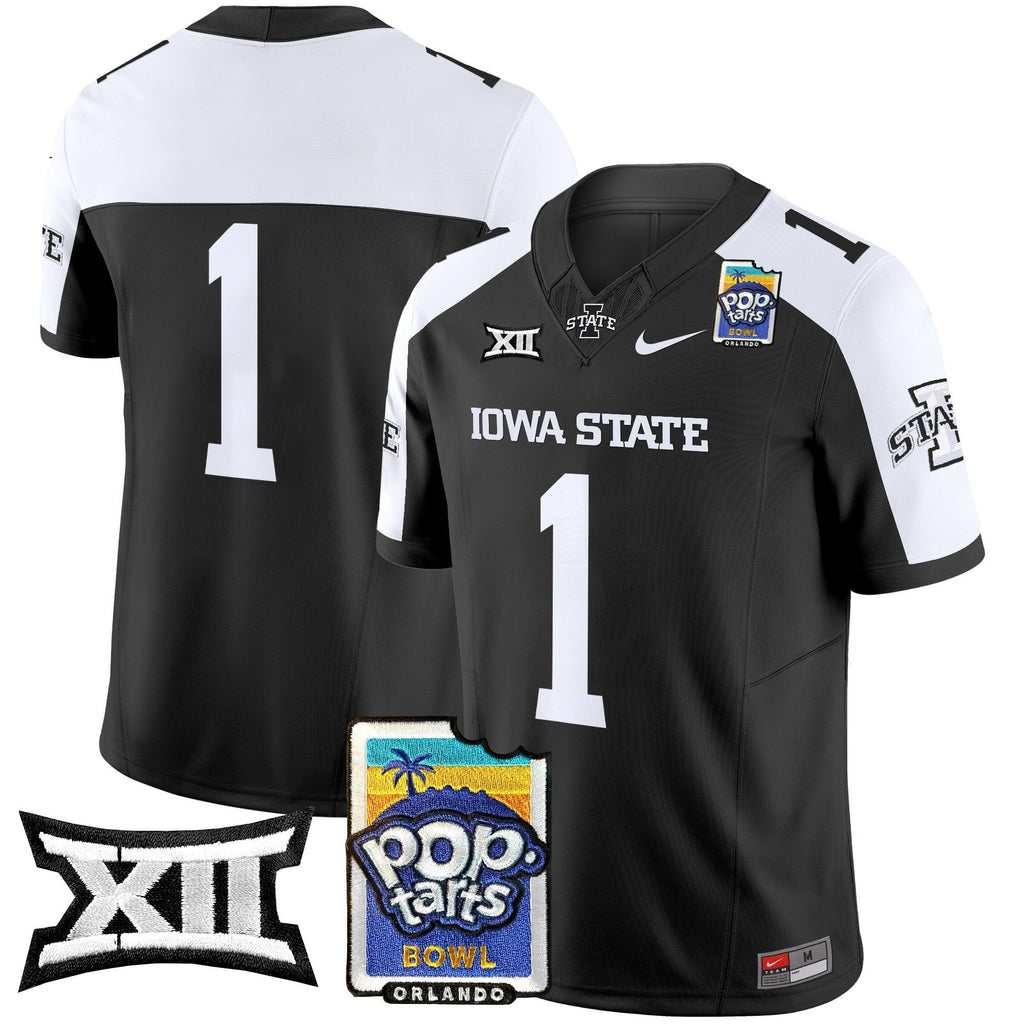 Men's Iowa State Cyclones 2025 PopTarts Bowl Patch Vapor Limited Jersey - All Stitched - image 16