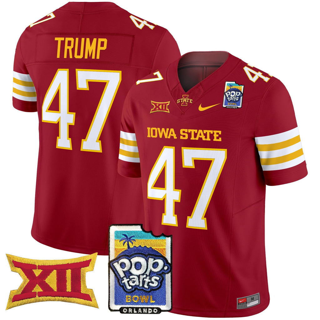 Men's Iowa State Cyclones 2025 PopTarts Bowl Patch Vapor Limited Jersey - All Stitched - image 23