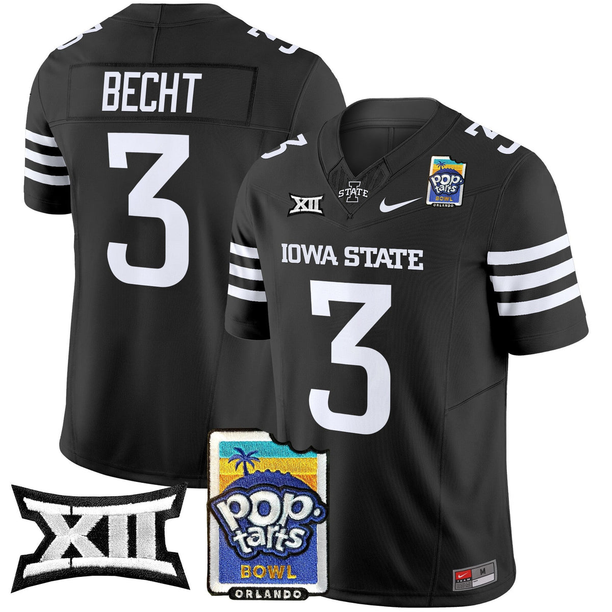 Men's Iowa State Cyclones 2025 PopTarts Bowl Patch Vapor Limited Jersey - All Stitched - image 25