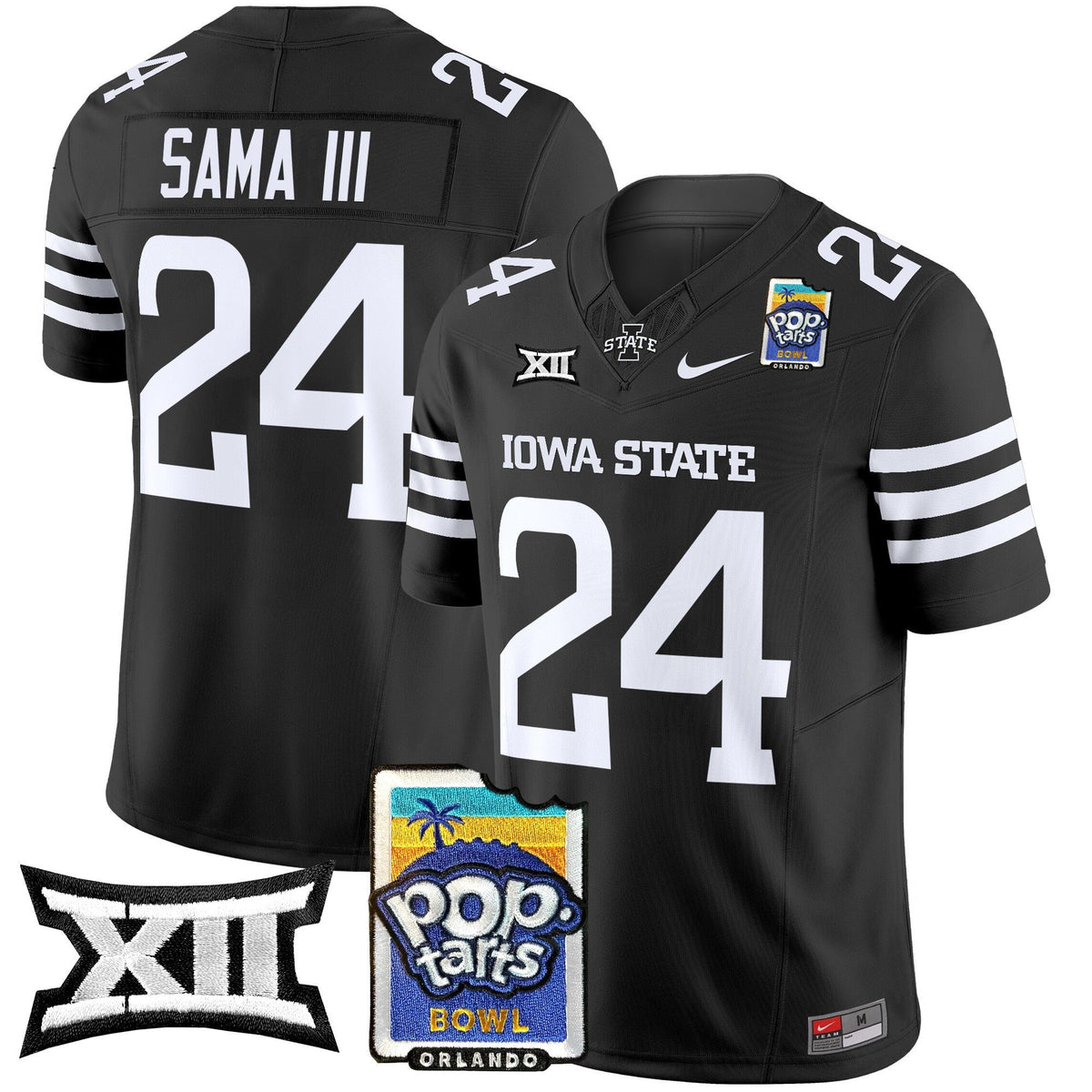 Men's Iowa State Cyclones 2025 PopTarts Bowl Patch Vapor Limited Jersey - All Stitched - image 26