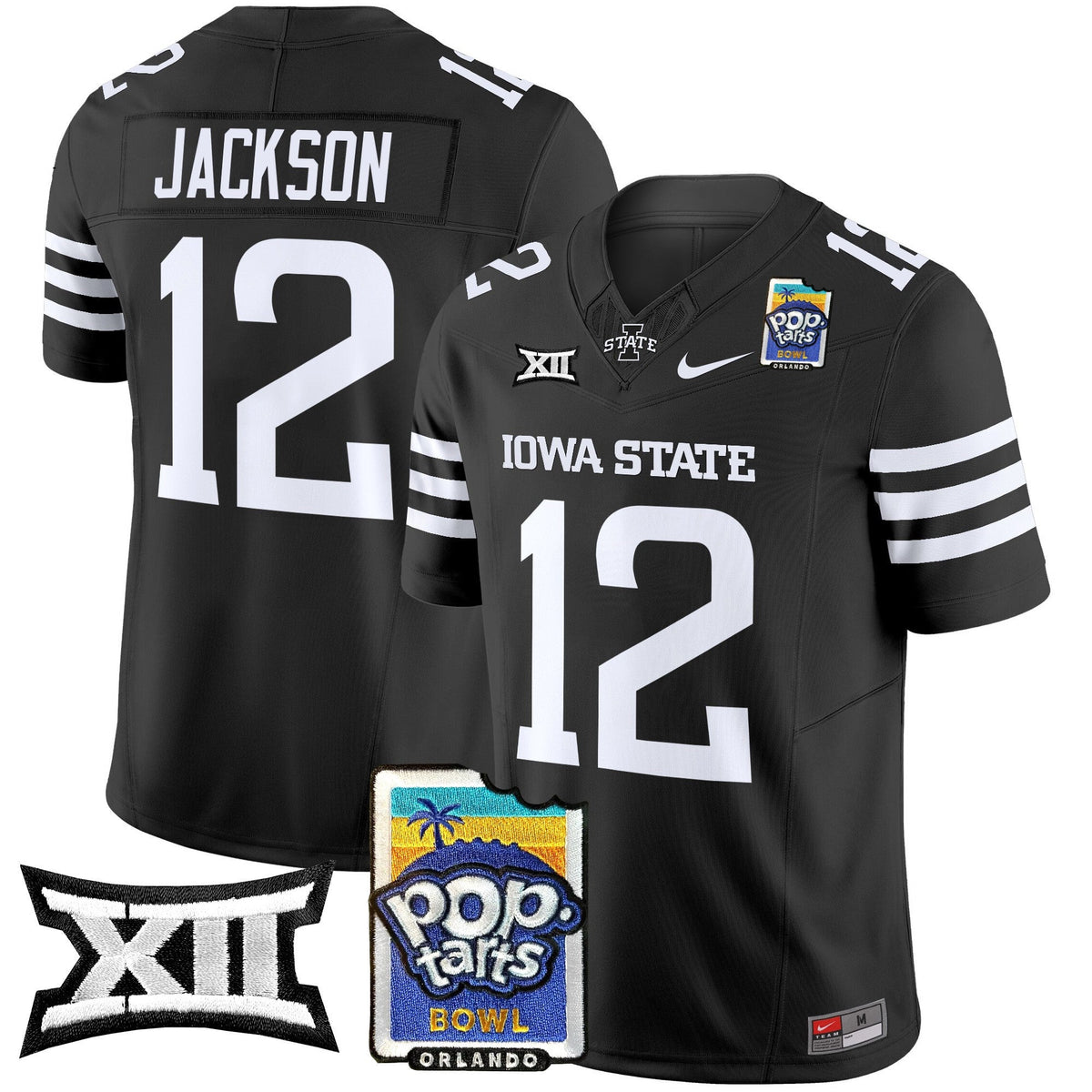 Men's Iowa State Cyclones 2025 PopTarts Bowl Patch Vapor Limited Jersey - All Stitched - image 28
