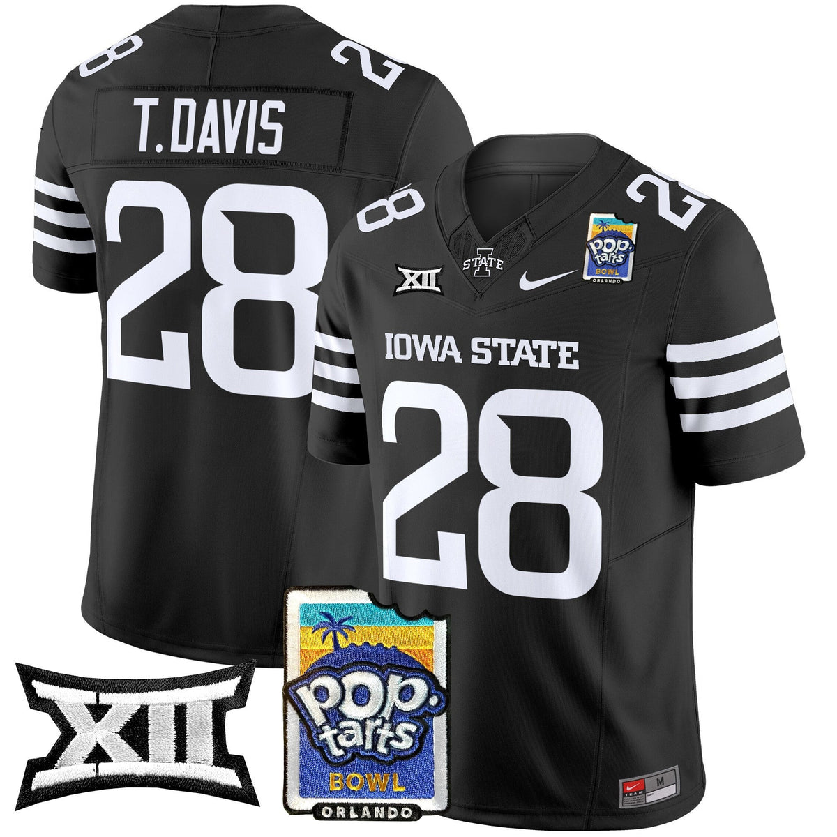 Men's Iowa State Cyclones 2025 PopTarts Bowl Patch Vapor Limited Jersey - All Stitched - image 30