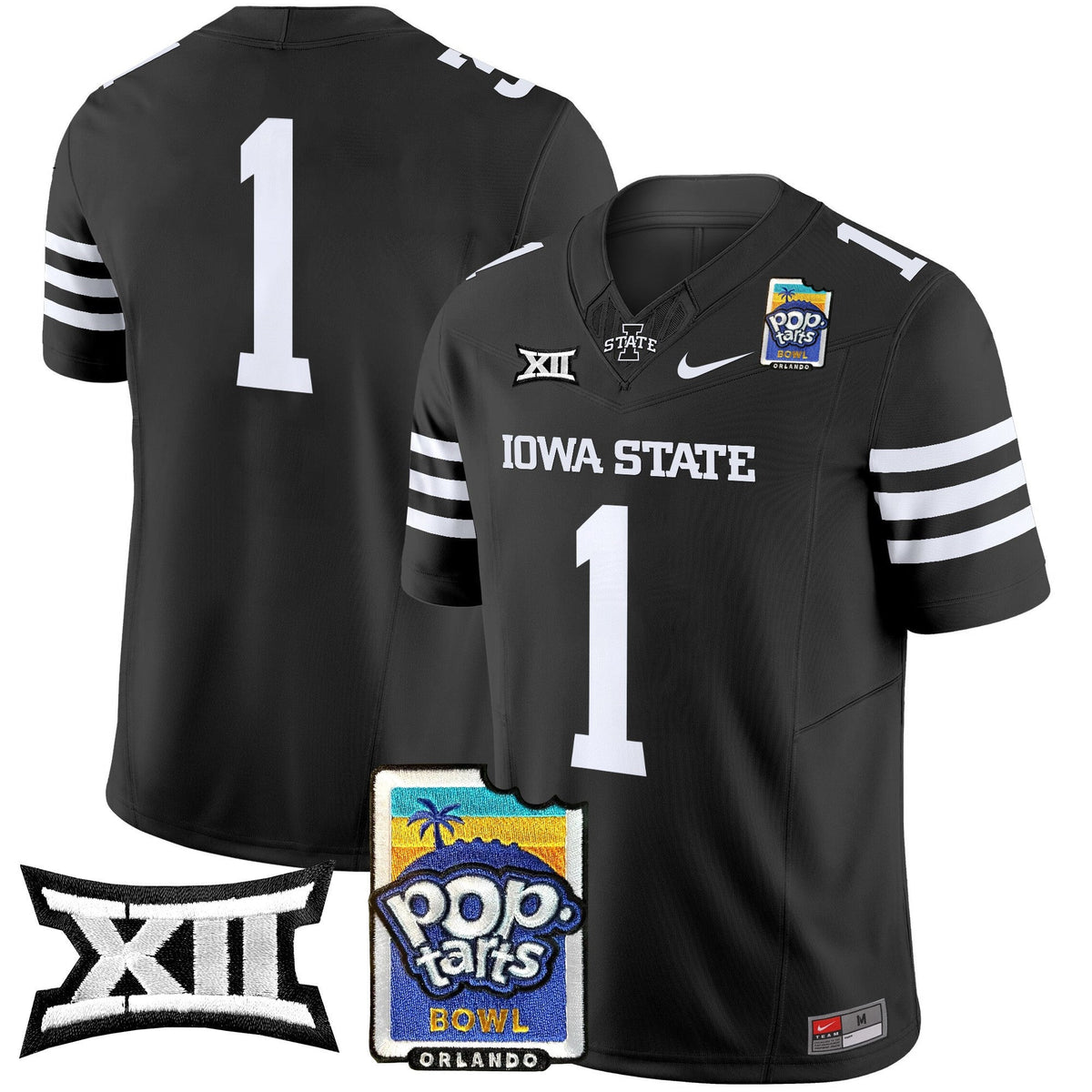 Men's Iowa State Cyclones 2025 PopTarts Bowl Patch Vapor Limited Jersey - All Stitched - image 32