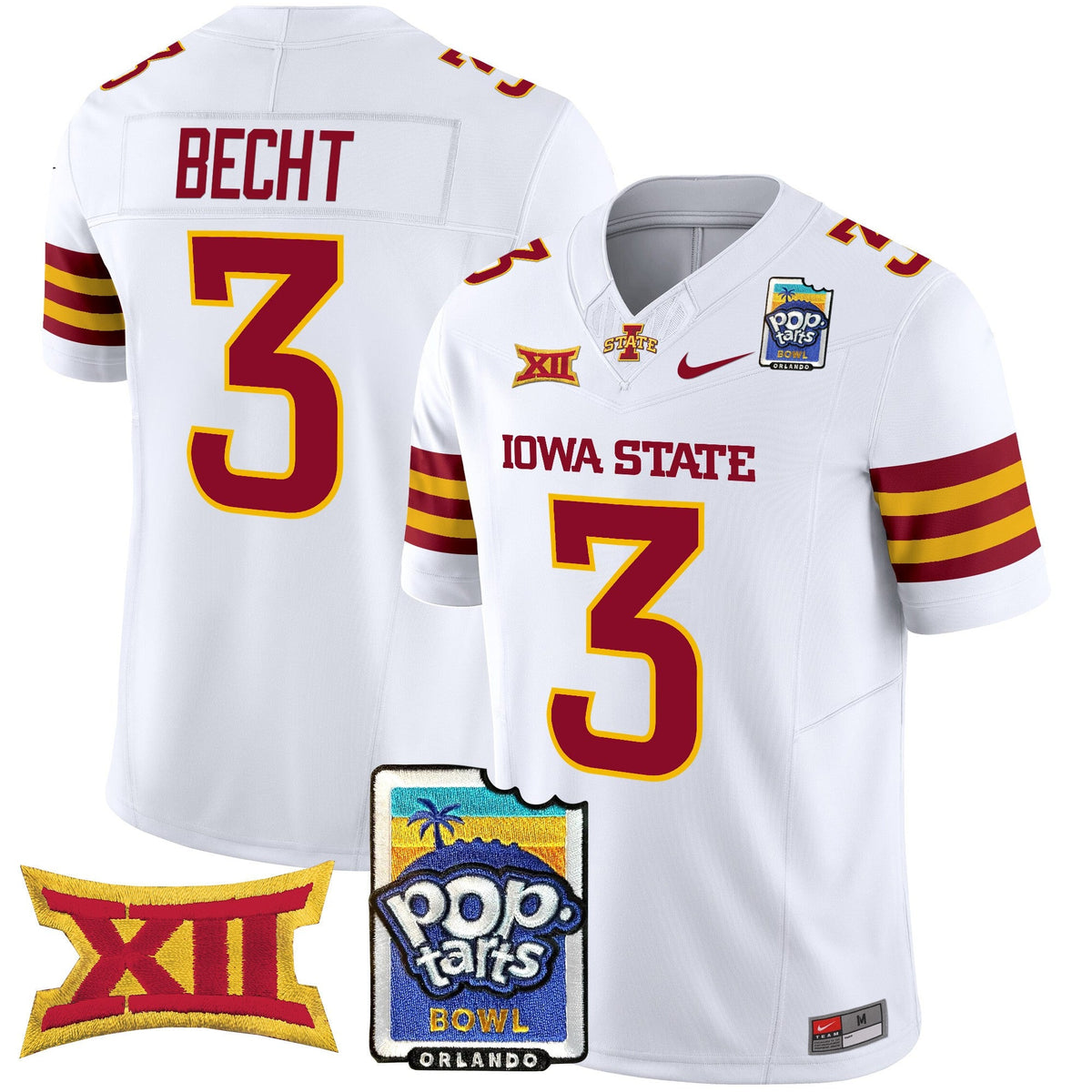 Men's Iowa State Cyclones 2025 PopTarts Bowl Patch Vapor Limited Jersey - All Stitched - image 33