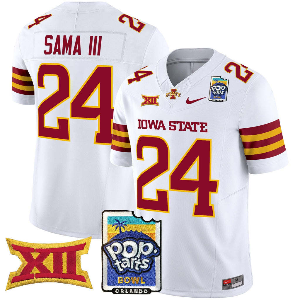 Men's Iowa State Cyclones 2025 PopTarts Bowl Patch Vapor Limited Jersey - All Stitched - image 34