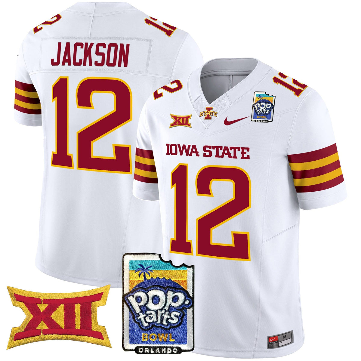 Men's Iowa State Cyclones 2025 PopTarts Bowl Patch Vapor Limited Jersey - All Stitched - image 36