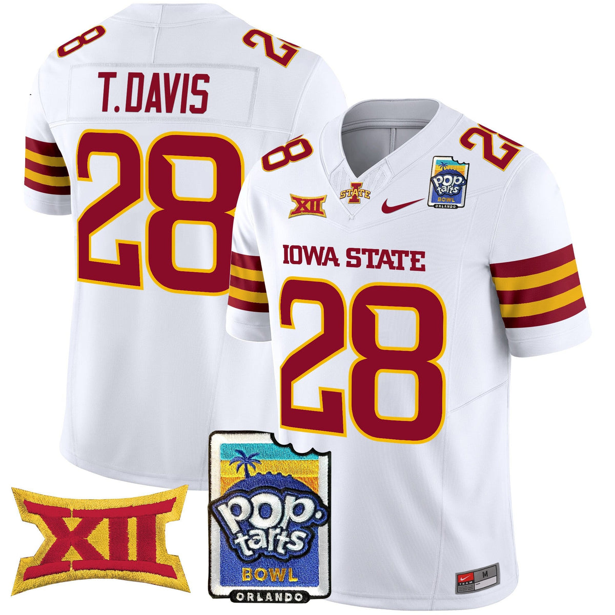 Men's Iowa State Cyclones 2025 PopTarts Bowl Patch Vapor Limited Jersey - All Stitched - image 38
