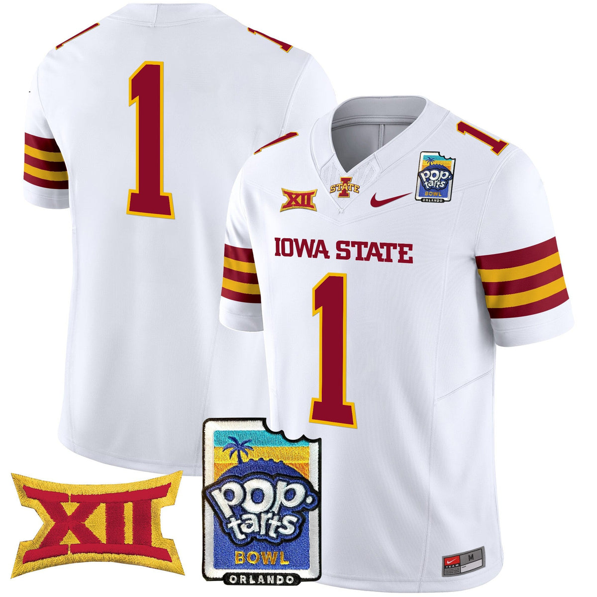 Men's Iowa State Cyclones 2025 PopTarts Bowl Patch Vapor Limited Jersey - All Stitched - image 40