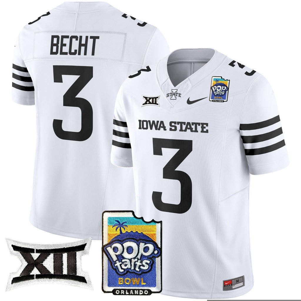 Men's Iowa State Cyclones 2025 PopTarts Bowl Patch Vapor Limited Jersey - All Stitched - image 41