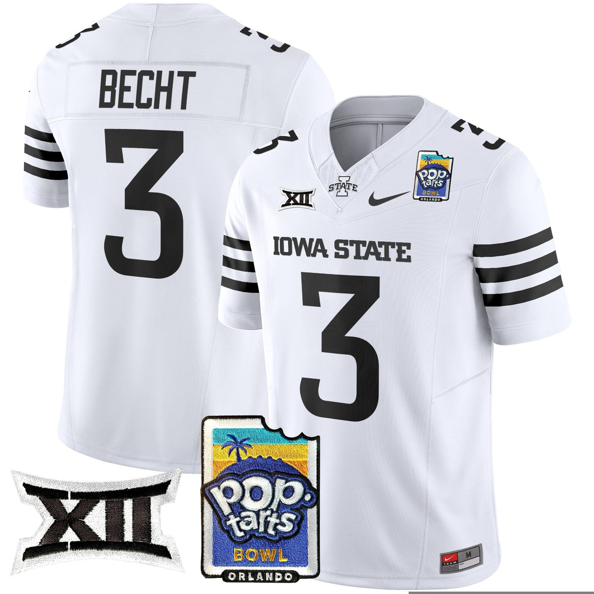 Men's Iowa State Cyclones 2025 PopTarts Bowl Patch Vapor Limited Jersey - All Stitched - image 41
