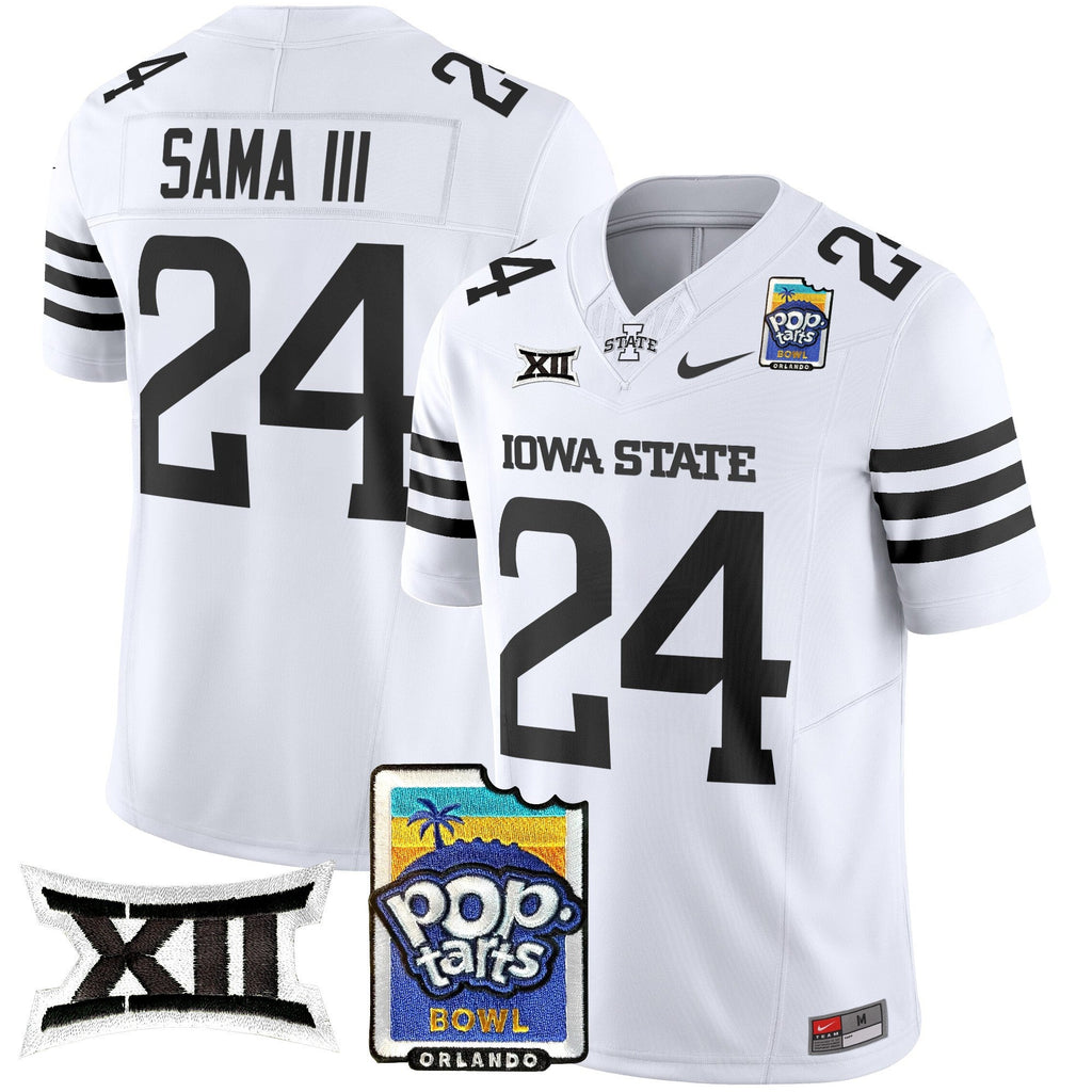 Men's Iowa State Cyclones 2025 PopTarts Bowl Patch Vapor Limited Jersey - All Stitched - image 42