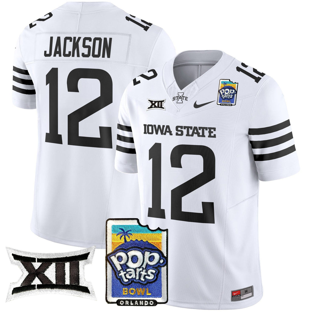 Men's Iowa State Cyclones 2025 PopTarts Bowl Patch Vapor Limited Jersey - All Stitched - image 44