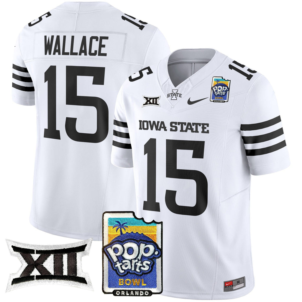 Men's Iowa State Cyclones 2025 PopTarts Bowl Patch Vapor Limited Jersey - All Stitched - image 45