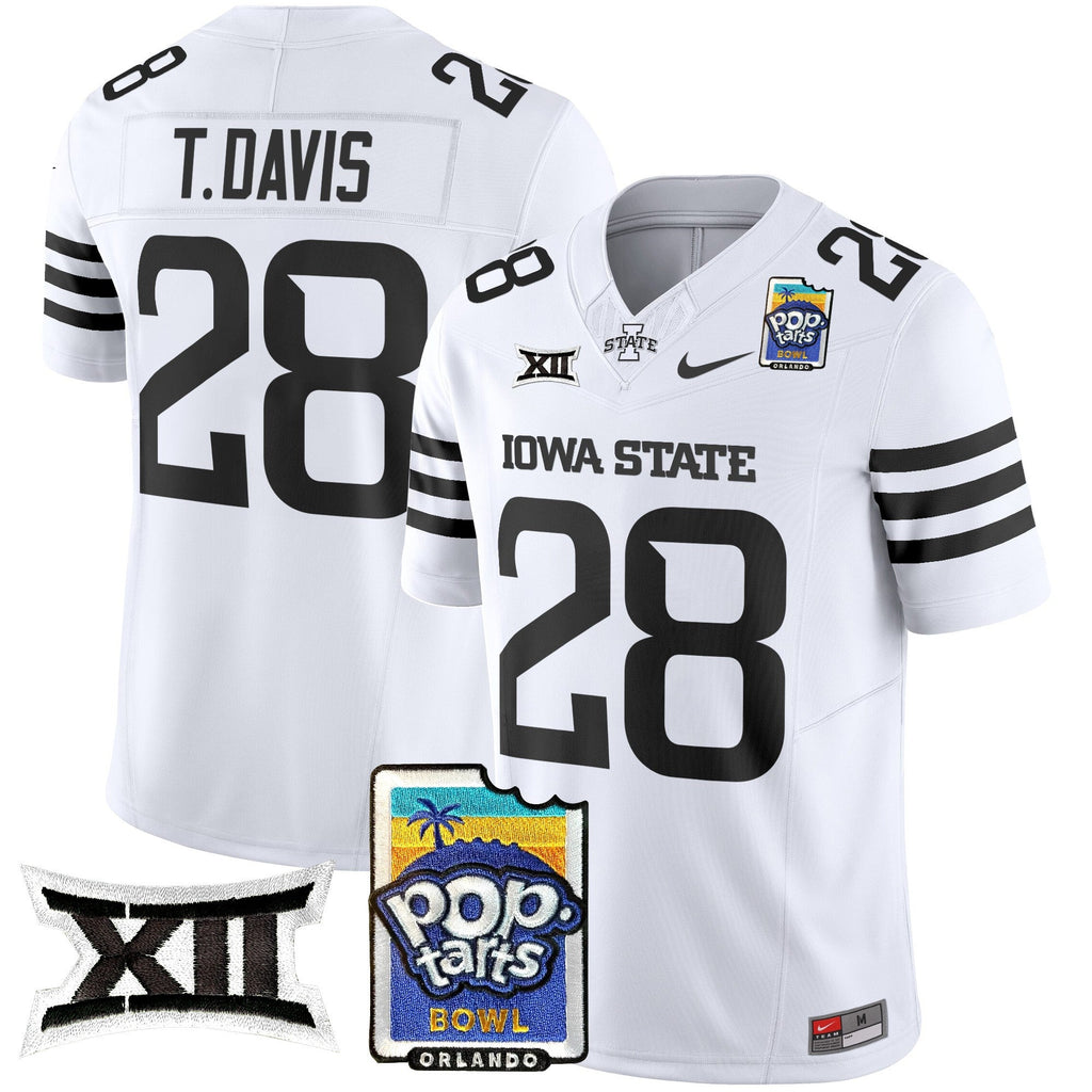 Men's Iowa State Cyclones 2025 PopTarts Bowl Patch Vapor Limited Jersey - All Stitched - image 46