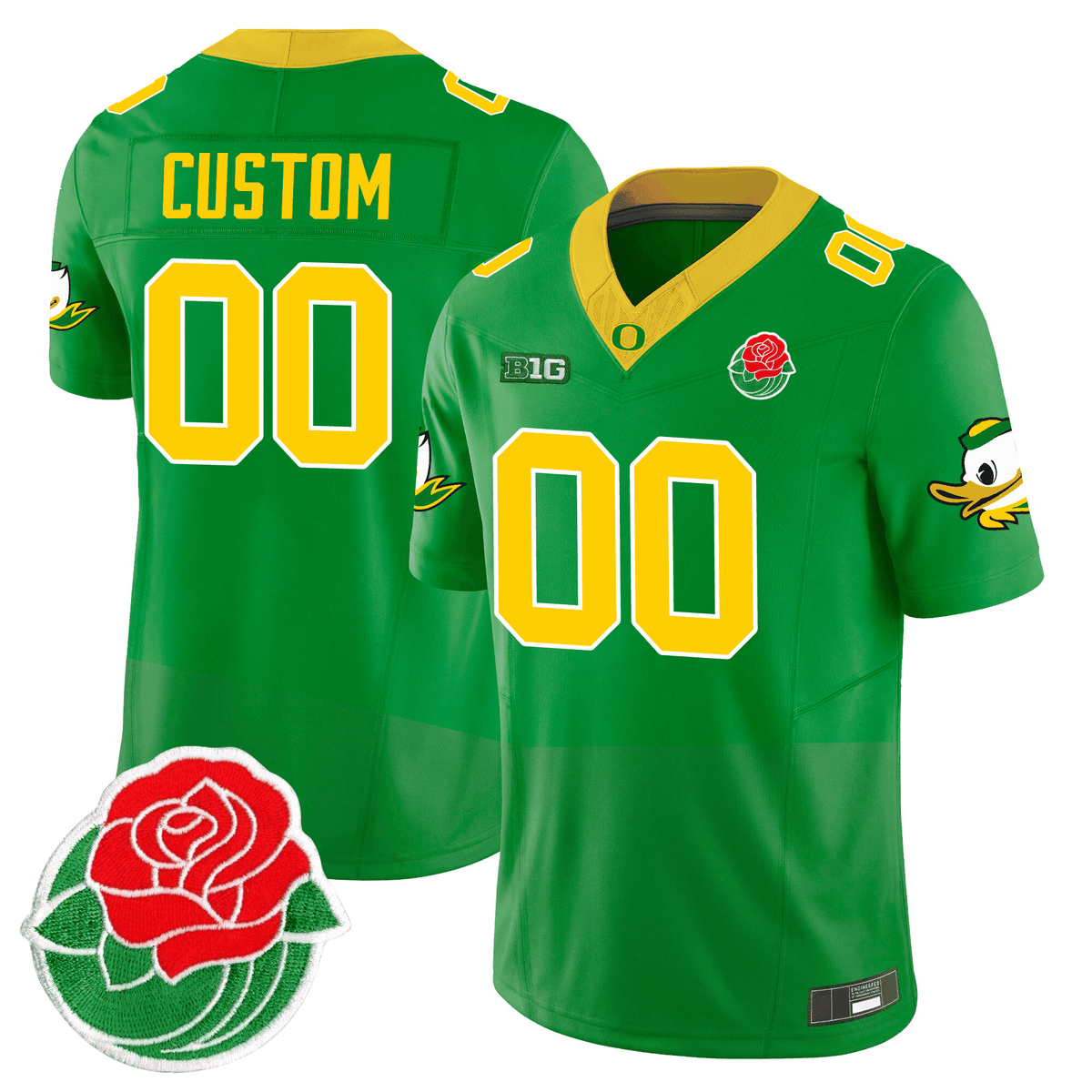 Oregon Ducks Rose Bowl Patch Vapor Limited Custom Jersey - All Stitched - image 2