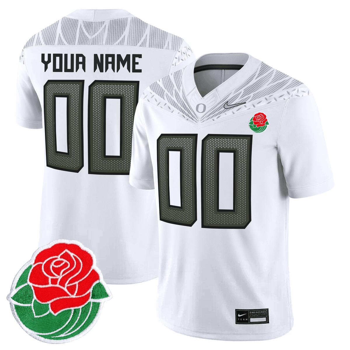 Oregon Ducks Rose Bowl Patch Vapor Limited Custom Jersey - All Stitched - image 3