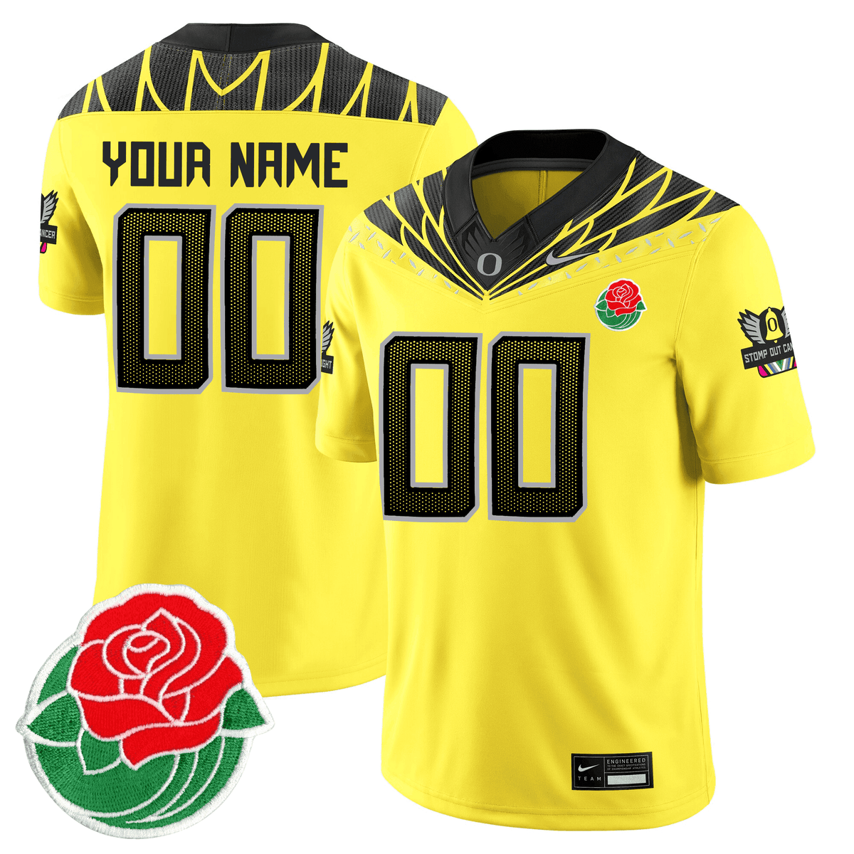 Oregon Ducks Rose Bowl Patch Vapor Limited Custom Jersey - All Stitched - image 4