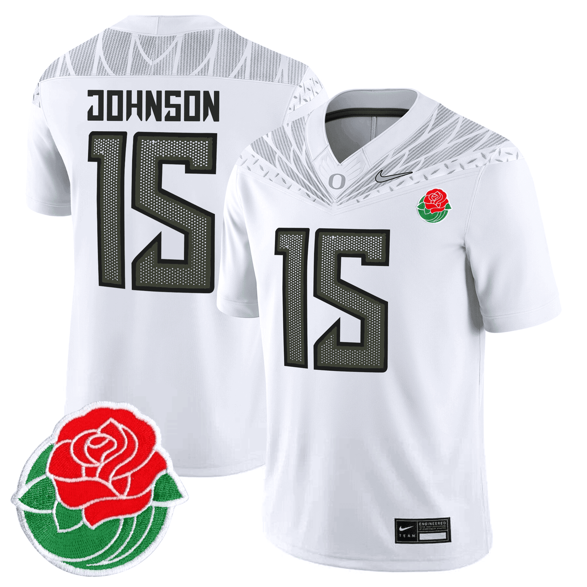 Men's Oregon Ducks Rose Bowl Patch Vapor Limited Jersey - All Stitched - image 10