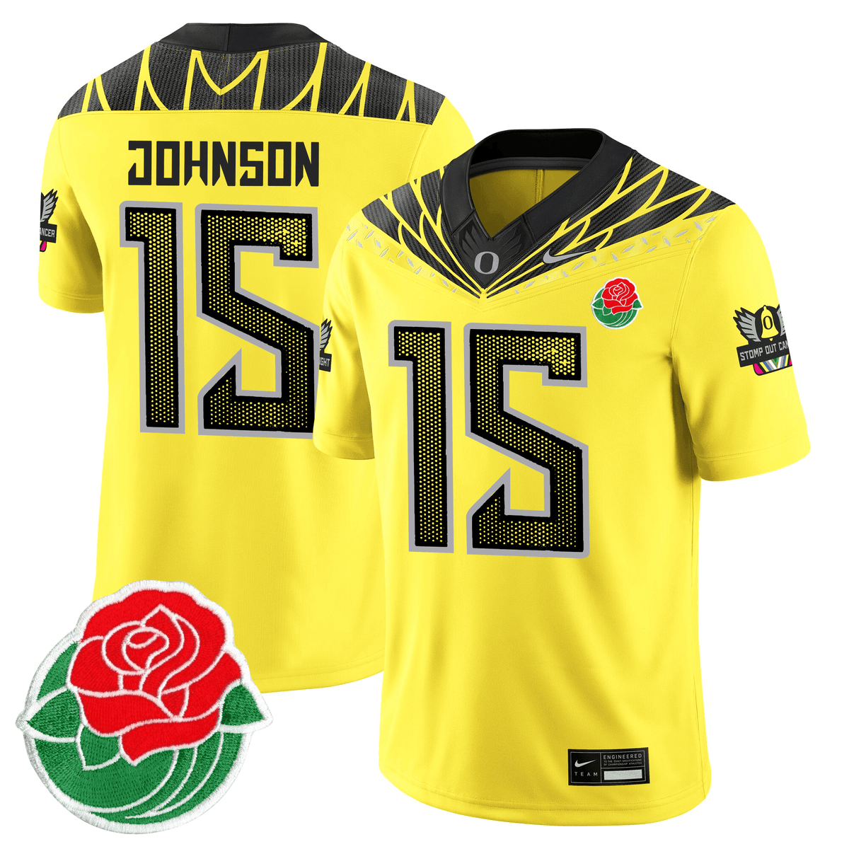 Men's Oregon Ducks Rose Bowl Patch Vapor Limited Jersey - All Stitched - image 14