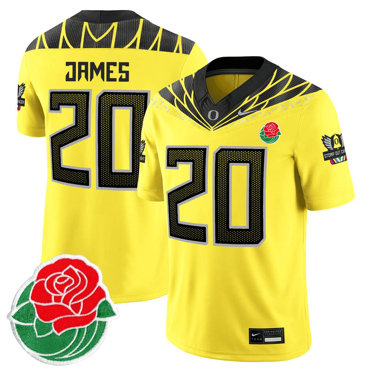 Men's Oregon Ducks Rose Bowl Patch Vapor Limited Jersey - All Stitched - image 15