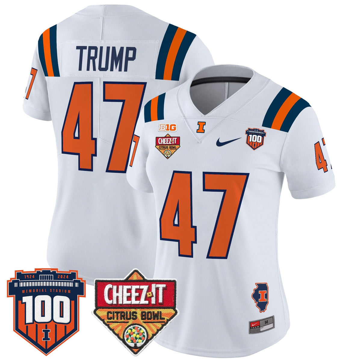 Women's Illinois Fighting Illini 2025 Cheez-It Citrus Bowl Patch Vapor Limited Jersey - All Stitched - image 39