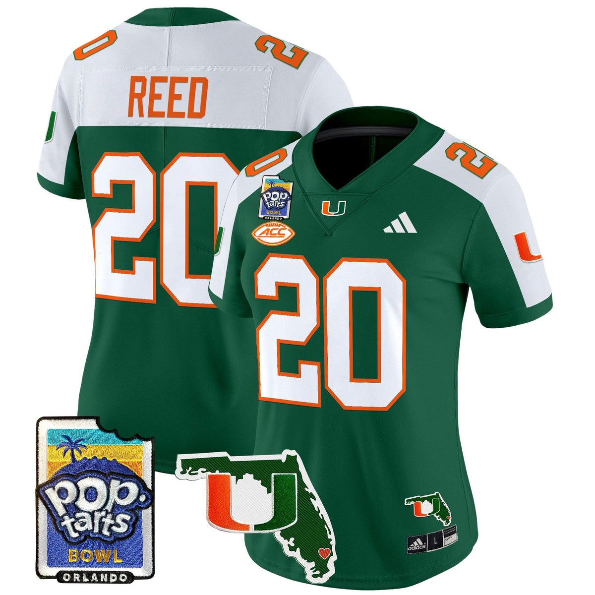 Women's Miami Hurricanes 2025 PopTarts Bowl Patch Vapor Limited Jersey - All Stitched - image 13