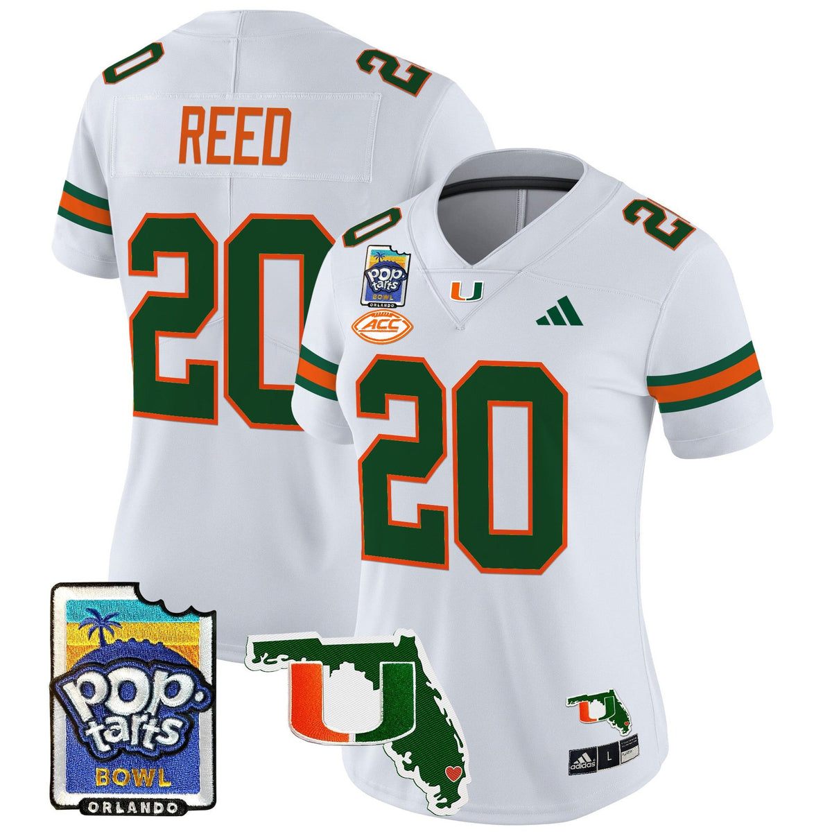 Women's Miami Hurricanes 2025 PopTarts Bowl Patch Vapor Limited Jersey - All Stitched - image 37