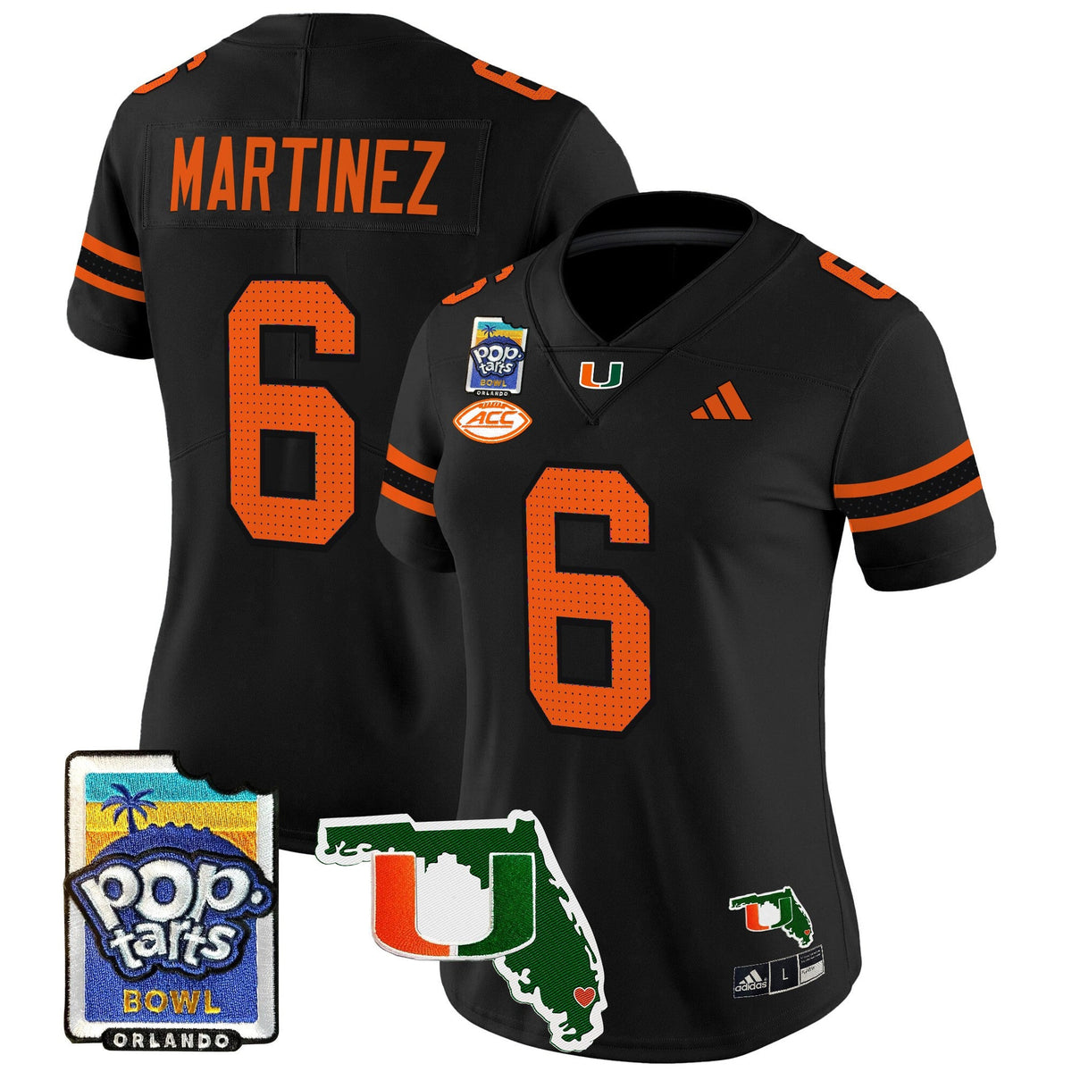 Women's Miami Hurricanes 2025 PopTarts Bowl Patch Vapor Limited Jersey - All Stitched - image 42