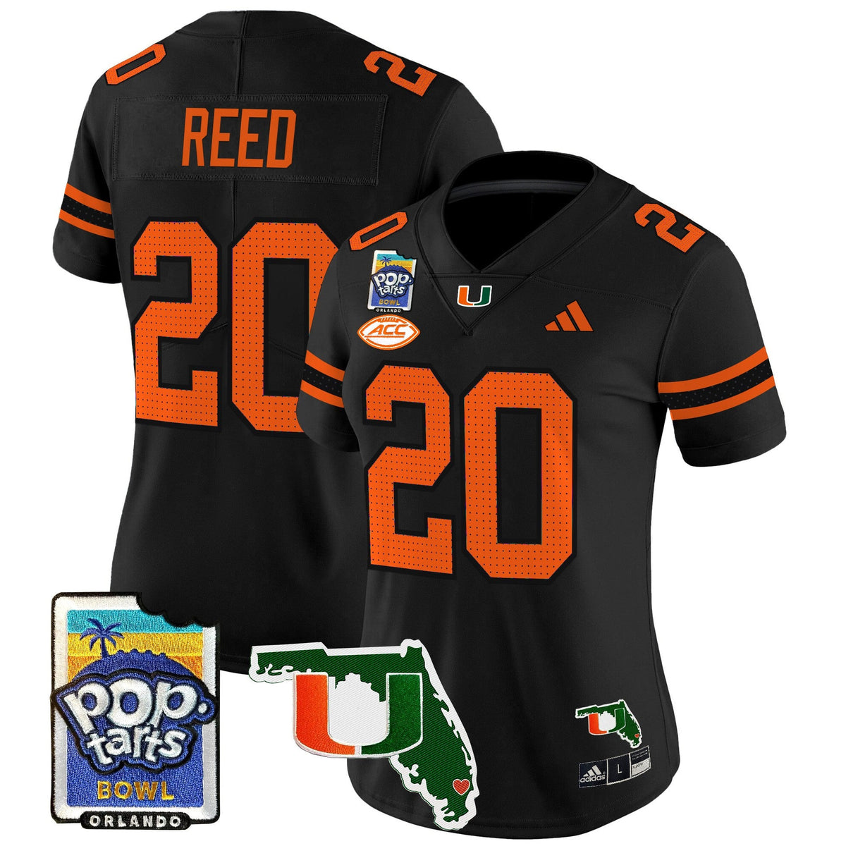 Women's Miami Hurricanes 2025 PopTarts Bowl Patch Vapor Limited Jersey - All Stitched - image 45
