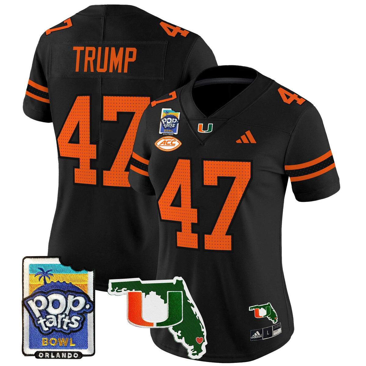 Women's Miami Hurricanes 2025 PopTarts Bowl Patch Vapor Limited Jersey - All Stitched - image 47