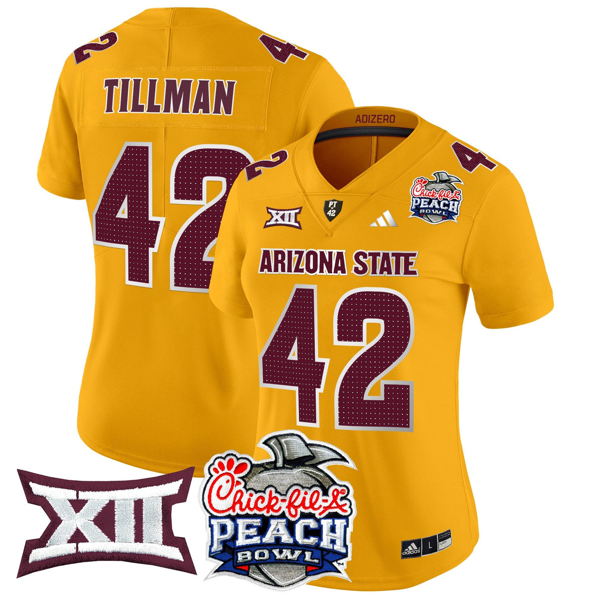 Women's Arizona State Sun Devils 2025 Peach Bowl Vapor Limited Jersey V2 - All Stitched - image 6