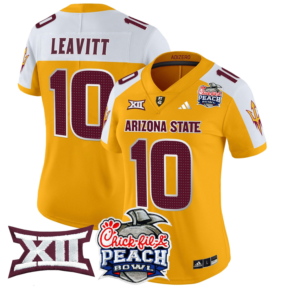 Women's Arizona State Sun Devils 2025 Peach Bowl Vapor Limited Jersey V2 - All Stitched - image 9