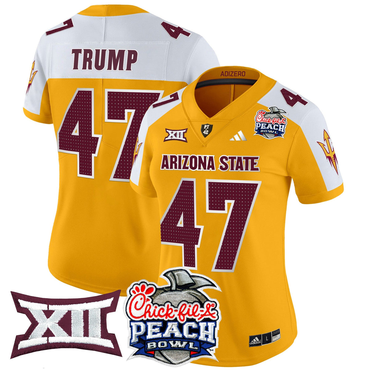 Women's Arizona State Sun Devils 2025 Peach Bowl Vapor Limited Jersey V2 - All Stitched - image 15