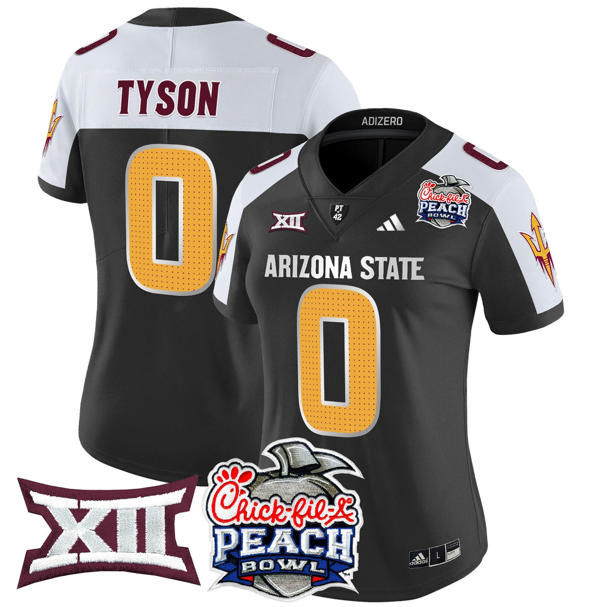 Women's Arizona State Sun Devils 2025 Peach Bowl Vapor Limited Jersey V2 - All Stitched - image 19