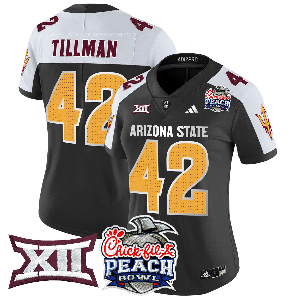 Women's Arizona State Sun Devils 2025 Peach Bowl Vapor Limited Jersey V2 - All Stitched - image 22