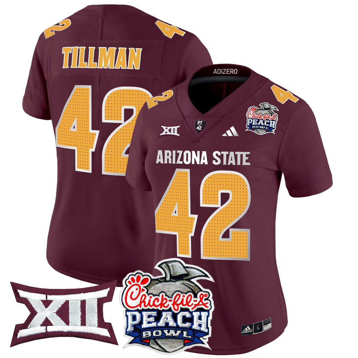Women's Arizona State Sun Devils 2025 Peach Bowl Vapor Limited Jersey V2 - All Stitched - image 38